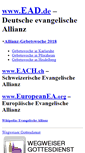 Mobile Screenshot of evangelische-allianz.de